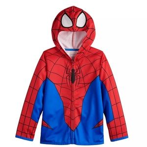 Jumping Beans Marvel Spider Man Costume Fleece Hoodie Size 8